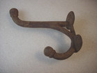 Vintage Large Cast Iron Coat Hook Rusty