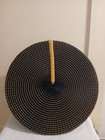 Traditional Zulu Hat Isicholo African Basket Headdress Woven Black   Gold Crown