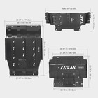 Full Skid Plate Package W front Transmission Skid Plate For 2015-2022 Ford F150