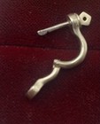 2 46 Grams 14k White Gold Handmade Vintage Single Shackle Earring Pirate Heavy