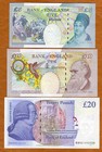 Set Great Britain  5-10-20 Pounds  2004-2006  P-389-391-392 Qeii  Unc