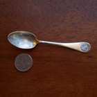Vintage 4-3 8  Old Crist Mill Silver Plate Etched Engraved Spoon Souvenir Coffee