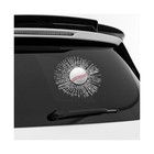 3d Prank Tricky Broken Glass Sticker  Funny Car Window Decal Ball Hits Baseball