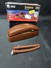 Nos Vintage At t Trimline Model 210 Push Button Desk Wall Brown Phone Telephone