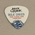 Alice Cooper Guitar Pick Rlc 2025 Too Close For Comfort Cruise Tour Plectrum