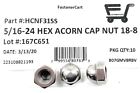  10  5 16-24 Stainless Steel Hex Acorn Cap Nuts - Fine Thread Unf  10 Pieces 