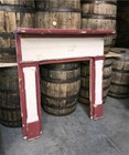Antique Wood Fireplace Mantel Surround  50 5x48  Architectural Salvage Rustic Q