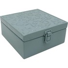 Rustic Vintage Metal Stash Box Decorative Storage Jewelry Photos Collectibles Us