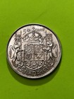 1952  Canadian Half Dollar  King George Vi   Canada 50 Cent 0 800 Silver Ag 