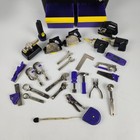 Vintage 1992 Playskool Cool Tools Children Play Tool Box Toy W  Metal Tools 90s