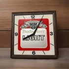 Budweiser  Vintage Electric  Lighted  Advertising Clock 1983