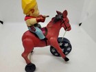 Nice Vintage  Wind Up Celluloid Cowboy Made In Occupied Japan