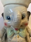 Vintage Elephant Coin Bank Chalkware 1940s 50s Carnival Prize X-large