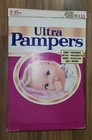Vintage 80s Ultra Pampers 48 Maxi Plastic Diapers Original Box 18-33lbs 8-15kg