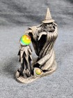 Vtg The Crystal Spell  3076 Myth And Magic Pewter Wizard Figurine Mark Locker