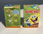 Johnson And Johnson Sponge Bob Band-aid Empty Boxes Lot Of 2