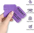 Purple Raffle Tickets 2  X 2   Double Roll  1000 Pairs roll   2000 Pcs  Double S