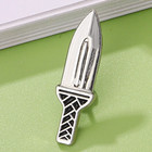 Interesting Small Knife Fixed Buckle Brooch Clothes Anti Glare Collar Pin
