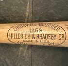 Vintage Louisville Slugger 125s Ed Mathews Wood Baseball Bat Cracked H b