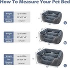 Orthopedic Dog Bed For Large Dogs  Washable   Anti-slip  Calming Pet Bed 30x24in