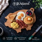 J k  Adams Pig-shaped Cutting Board For Cheese And Charcuterie  Maple  10  X 12 