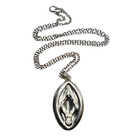 Vagina Vulva Pendant Necklace Erotic Lady Garden Amulet Love Jewellery 18  Chain