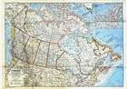     1972-3 March Canada   Ice Age Mammals National Geographic Map Poster - A1    