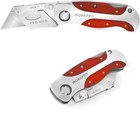 Workpro Quick-change Utility Knife1pk 2pk 3pk Wood Grain Handle Back Lock W clip