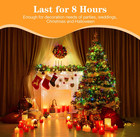 25 Pack Flameless Votive Candles  Last 8h   Warm Yellow Light  No Timer Or Flick