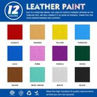 Colorful Leather Paint Set For Shoe 12 Colors 0 4oz For Leather Projects   Pr   