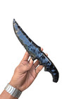 11    Large Obsidian Knife Handcrafted Natural Volcanic Glass Ritual Dagger 
