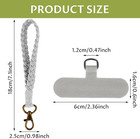 3pcs Boho Macrame Phone Wrist Strap  Cell Phone Lanyard With 3pcs Phone Tether T