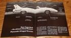 1970 Plymouth Road Runner Superbird Folder Sales Brochure 70