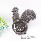 Antique Cast Iron Cock Rooster Chicken Door Knocker Vintage Rustic Heavy Duty
