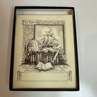 Vintage Antioch Bookplates Ex Libris Box Of 45 Ship Globe Books - Original Box