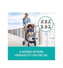 Evenflo Pivot Modular Travel System Litemax Car Seat With Anti-rebound Bar Gray
