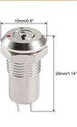 Electric 2 Positions On Off Metal Key Lock Switch Keys