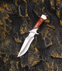 Fixed Blade Knife With Leather Sheath Full Tang Blade Outdoor Camping Skinn Knfe