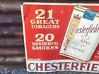 Original Chesterfield Tobacco Sign Vintage Metal Cigarette Sign Antique 18x24