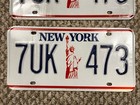 Vintage New York State Statue Of Liberty License Plates