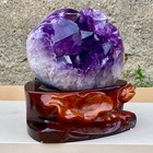 11 7lb Large Natural Amethyst Geode Quartz Cluster Crystal Specimen Healing
