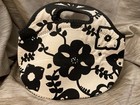 Byo Rambler Lunch Bag Lunch Box Floral Pattern Black White Detail Zipper Handles