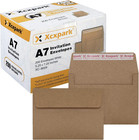 200 Self-seal A7 Brown Kraft Envelopes For Invitations   Photos  5 25x7 25