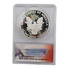 2018 S Proof American Silver Eagle Dollar Us Coin Anacs Pr70 Dcam Flag Slab