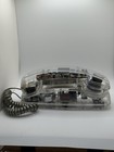 Vintage Connor Clear See Through Push Button Telephone Untested