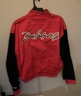 Vintage Dale Earnhardt Jr Budweiser  8 Mens Jacket Racing Nascar Red black L