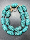 Vintage African Trade Glass Beads Strand  Beautiful Genuine Glass Beads 20mm