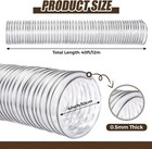 Dust Collector Hose Replacement Clear Flexible Self Grounding 4-inch X 40-feet