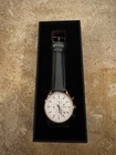 Vincero Men s Quartz Chronograph Date White Dial Rose Gold Black Leather Strap