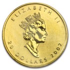 2002 Canada 1 2 Oz Gold Maple Leaf Bu